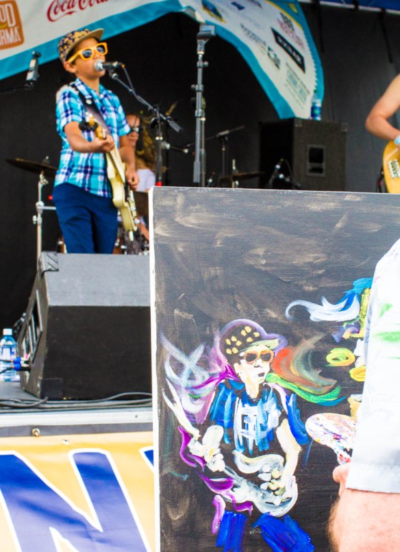 Scramble Campbell paints The Dylan Miles Experience